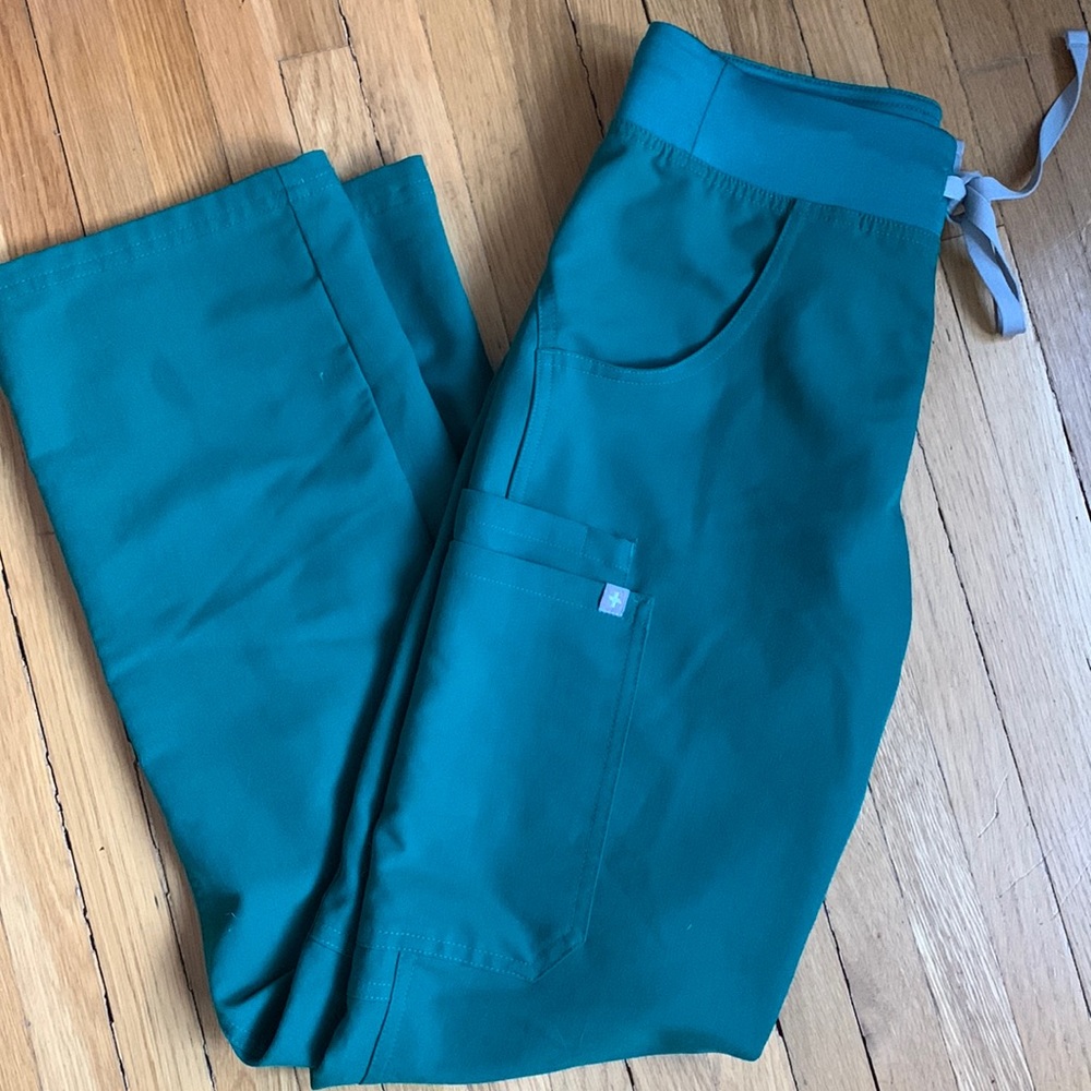 Figs Kade Hunter Green Scrub Pants